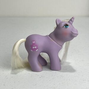 VTG My Little Pony G1 Peek A Boo Baby Noddins Unicorn Purple Bunny Hasbro 1987